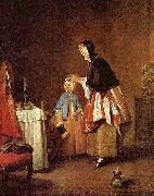 Jean Simeon Chardin Die Morgentoilette painting